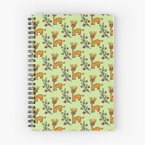 Item preview, Cute Baby Giraffe and Leaves Doodle Seamless Pattern - Safari Nursery Print designed and sold by NgernPhanLan.