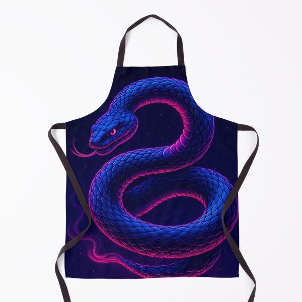 Item preview, Neon Serpent – Vaporwave Spiral Snake Art designed and sold by GolabMagic.