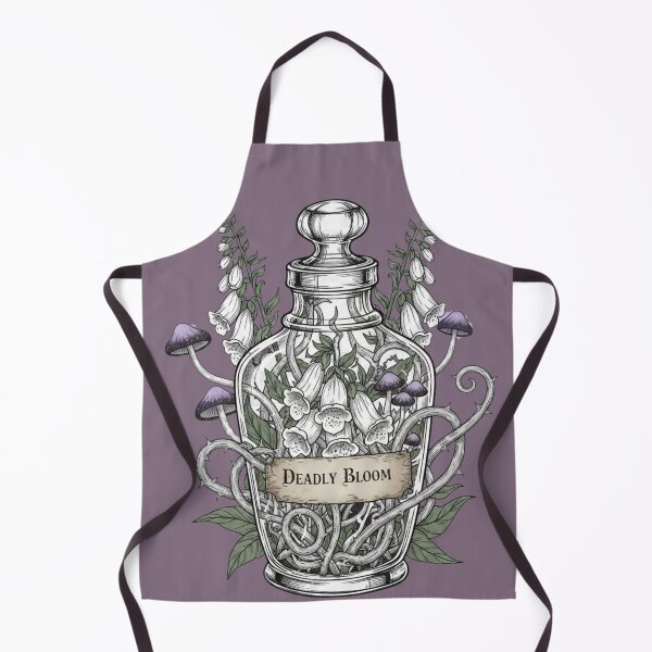 Item preview, Gothic Apothecary Jar | Deadly Bloom Botanical Art | Dark Academia Poisonous Plants designed and sold by Thaliandra.