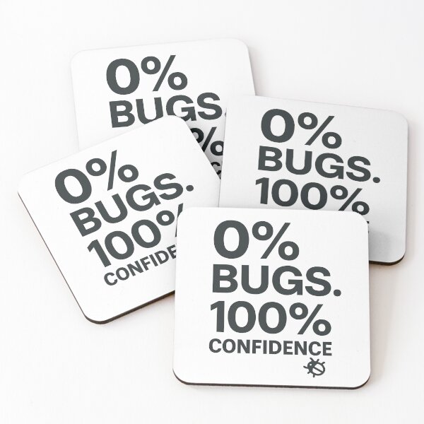 Item preview, Zero Bugs Hundred Percent Confidence designed and sold by techy-rrr.