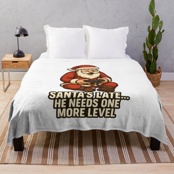 Item preview, Gamer Santa – Santa’s Late, He Needs One More Level designed and sold by SVALANART.