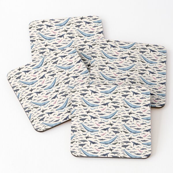 Item preview, CETACEANS POSTER-beige text designed and sold by BEATRIZ ABAITUA.
