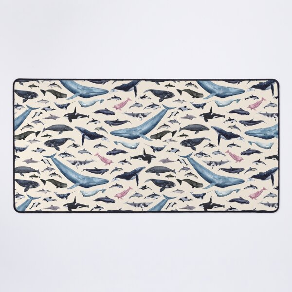 Item preview, CETACEANS POSTER-beige text designed and sold by BEATRIZ ABAITUA.