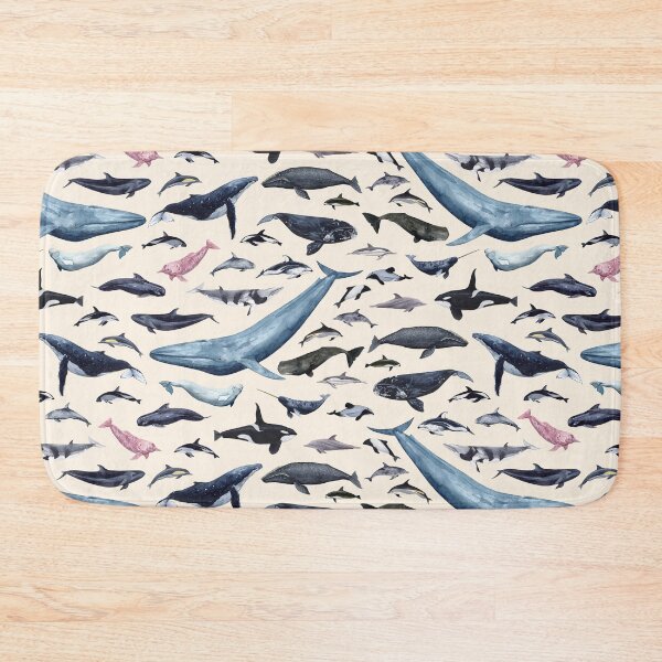 Item preview, CETACEANS POSTER-beige text designed and sold by BEATRIZ ABAITUA.