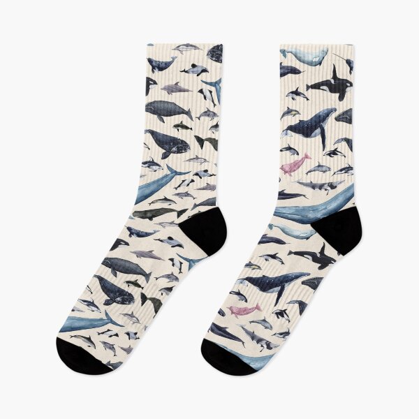 Item preview, CETACEANS POSTER-beige text designed and sold by BEATRIZ ABAITUA.