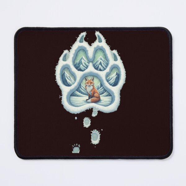 Item preview, Snow Fox Mountain Paw Print designed and sold by Magounette.