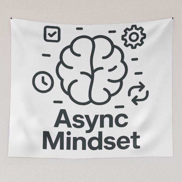 Item preview, Async Mindset – Background Task Brain designed and sold by techy-rrr.