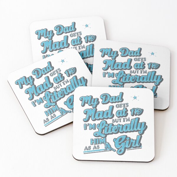 Item preview, My Dad Gets Mad at Me But I’m Literally Him As A Girl T-Shirt | Funny Daughter Dad Gift | Family Humor Tee designed and sold by GAIDREDA.