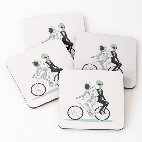 Item preview, Space Buddies on a Tandem Ride designed and sold by Dogandesighn.