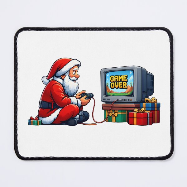 Item preview, Gamer Santa – Retro Game Over Christmas designed and sold by SVALANART.