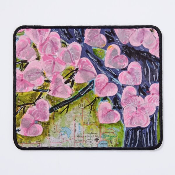 Item preview, Michigan Map Collage Heart Blossoms Tree designed and sold by AmySpitzley.