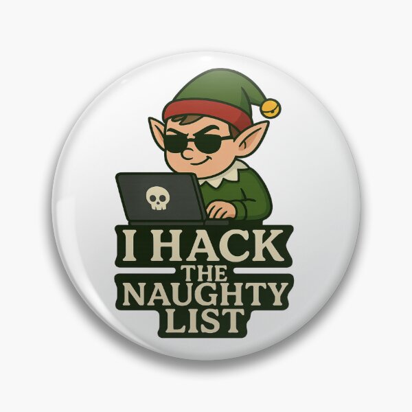 Item preview, Hacker Elf – “I Hack the Naughty List” Funny Christmas Geek Design designed and sold by NeerPrema.