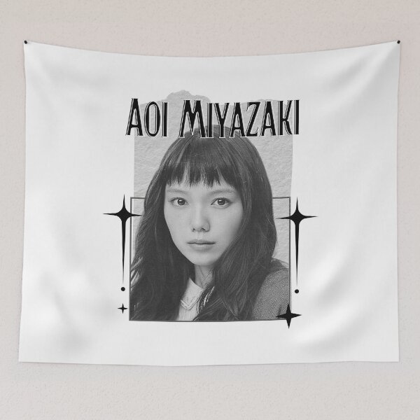 Item preview, Aoi Miyazaki (宮崎 あおい, みやざき あおい) Japanese Actresses Japan drama Entertainment Scrapbook Collage Cozy Y2K Vintage Design designed and sold by HELL0WBELLO.