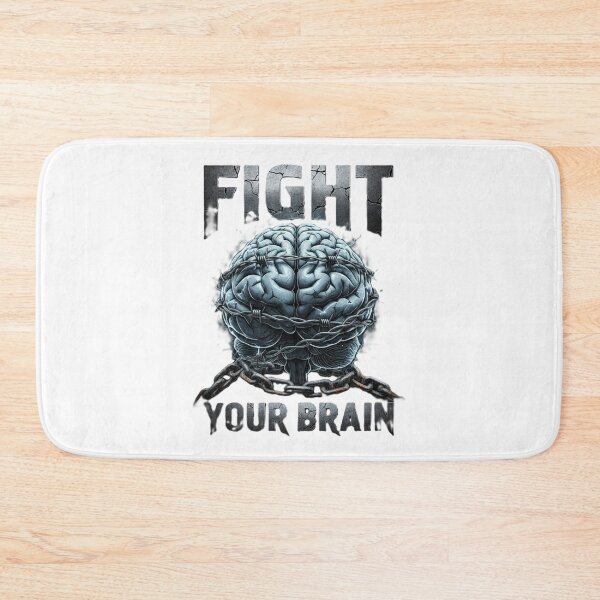 Item preview, Fight Your Brain: Mental Health Warrior - Barbed Wire & Chain Design designed and sold by Choploop.