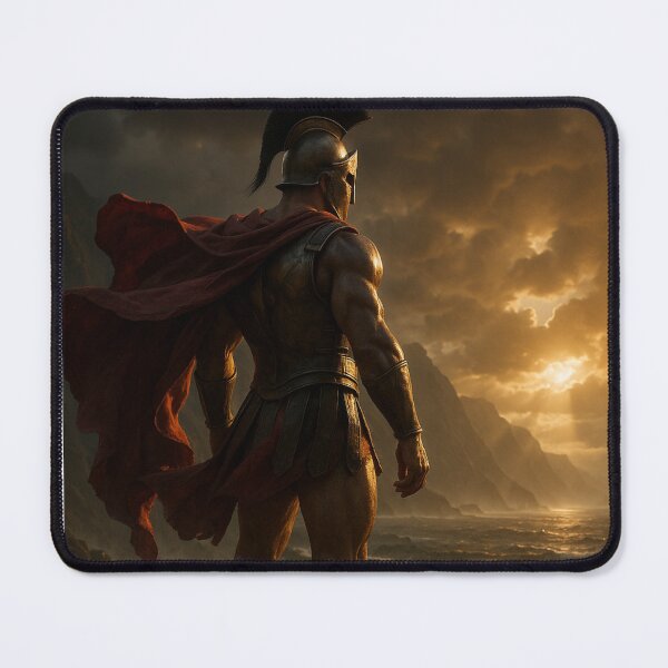 Item preview, Epic Spartan Warrior at Sunset – Cinematic Ancient Greek Hero Art designed and sold by TeeHatch.