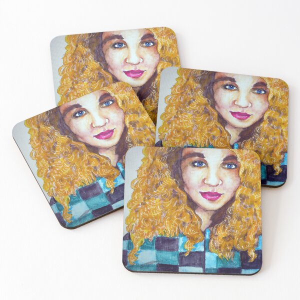Item preview, Blonde Woman Curly-Haired Fine Arts Portrait designed and sold by AmySpitzley.