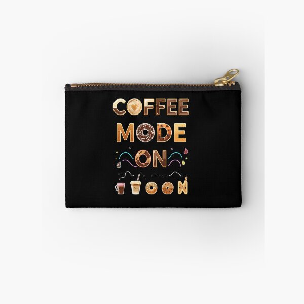 Item preview, Coffee Mode On – Cute Kawaii Coffee & Donut Typography | Funny Coffee Lover Design designed and sold by DevineCouture.