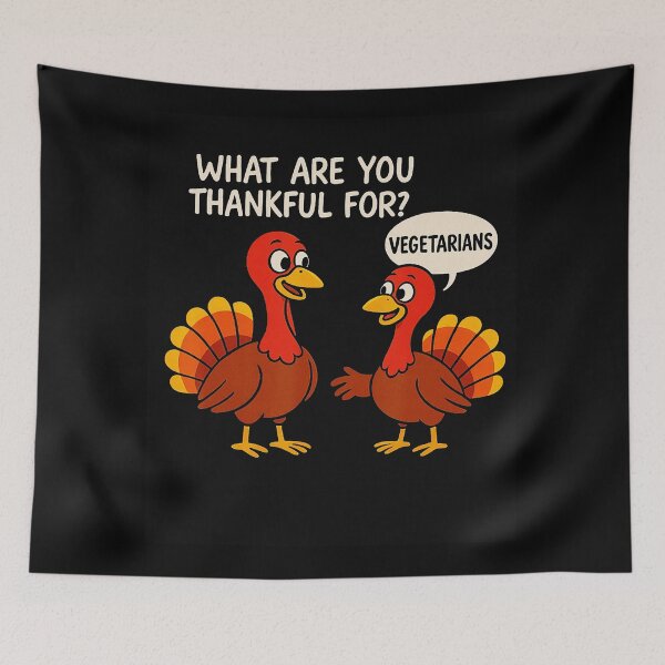 Item preview, Funny Thanksgiving Turkey Vegetarian Funny Joke designed and sold by JEFDodsonArt.