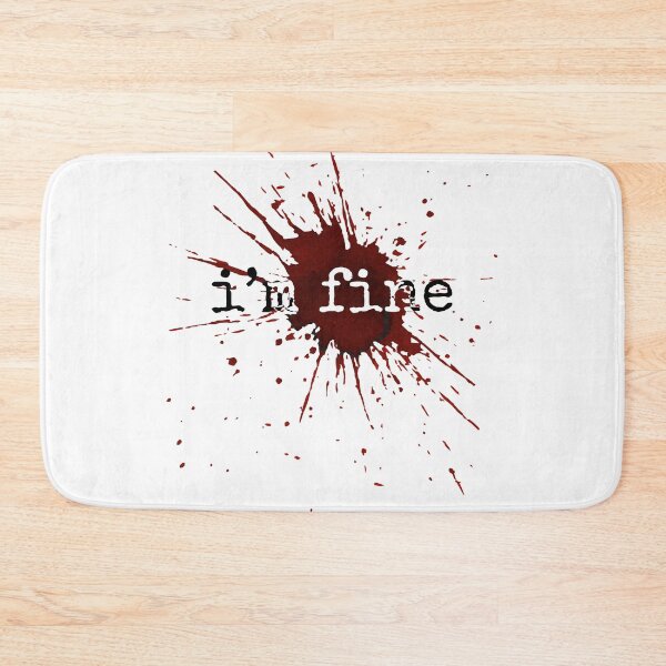 Item preview, I’m Fine – Dark Humor Blood Splatter Design designed and sold by JA World - Art & Design.
