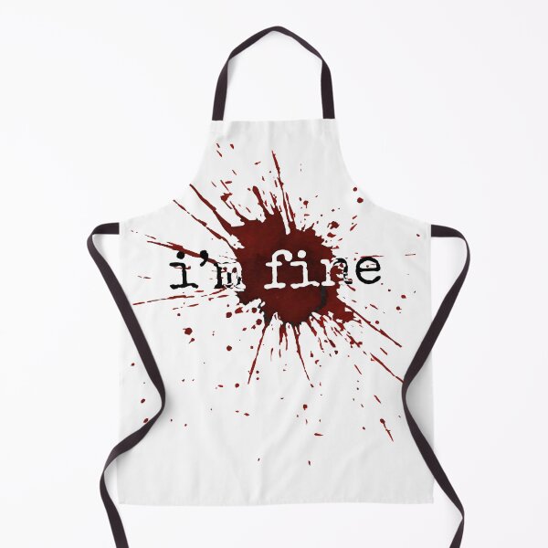 Item preview, I’m Fine – Dark Humor Blood Splatter Design designed and sold by JA World - Art & Design.