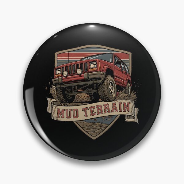 Item preview, Mud Terrain Cherokee XJ Off-Roading Badge T-Shirt  designed and sold by Off-Road-Zone.