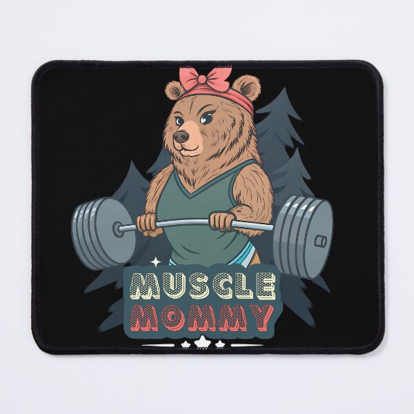 Item preview, Muscle Mommy Bear – Cute Strong Bear Weightlifting Fitness Design designed and sold by PLisasPets.