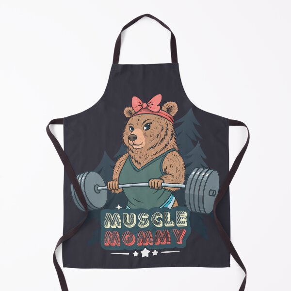 Item preview, Muscle Mommy Bear – Cute Strong Bear Weightlifting Fitness Design designed and sold by PLisasPets.