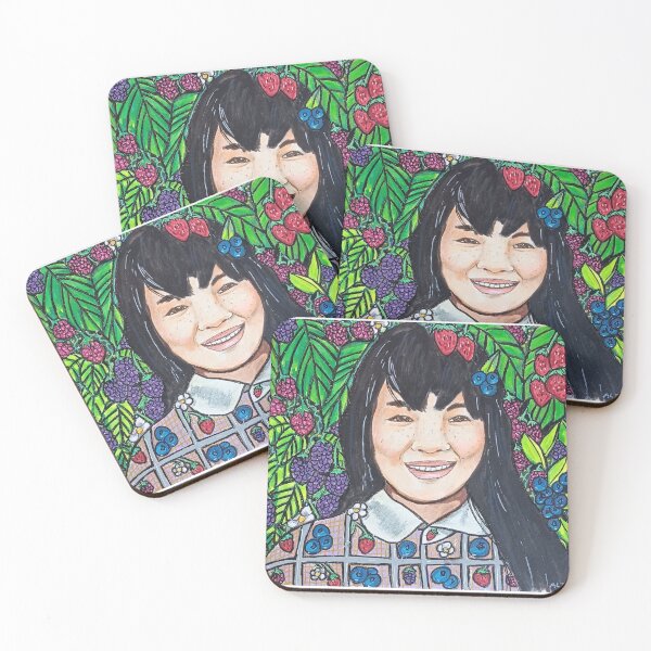 Item preview, Berry Girl Fine Arts Mixed Media Portrait designed and sold by AmySpitzley.
