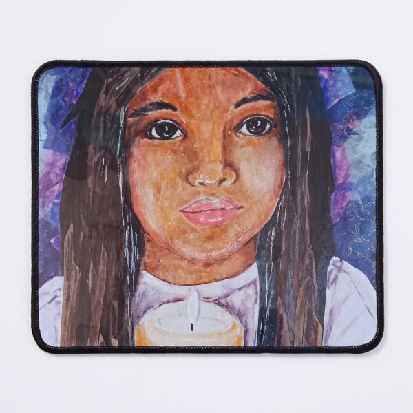 Item preview, The Candle Fine Arts Mixed Media Portrait designed and sold by AmySpitzley.