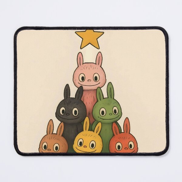 Item preview, Labubu Monster Christmas Tree – Labubumas Holiday Illustration designed and sold by EmeraldeaDesign.