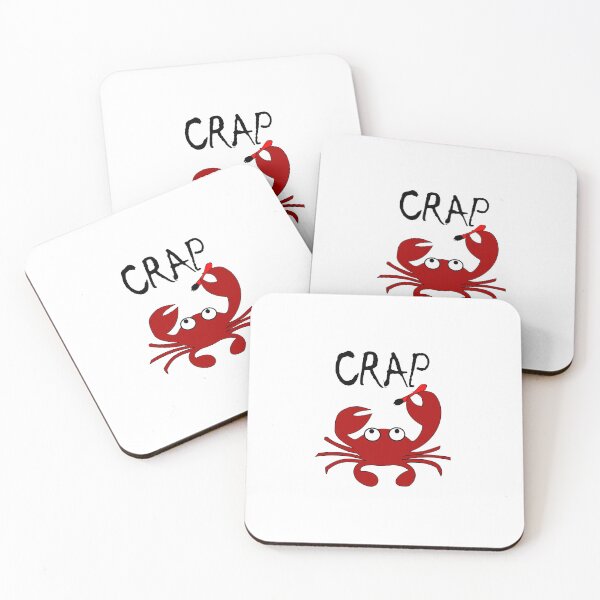 Item preview, Funny Crap Crab Pun Graphic - Quirky Sea Animal Cartoon designed and sold by denip.