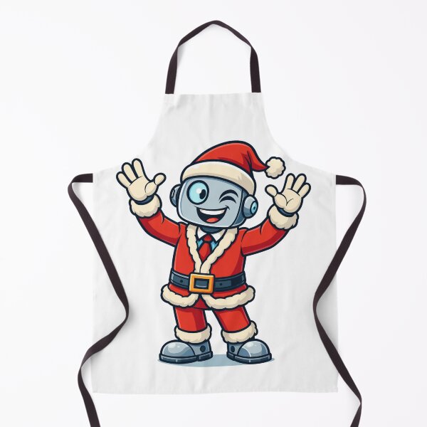 Item preview, Cute Winking AI Robot Santa designed and sold by DigiHub Linker.