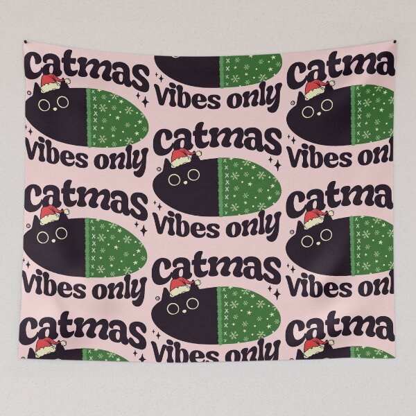 Item preview, Catmas vibes only designed and sold by Yuzik.