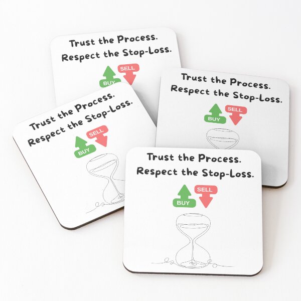 Item preview, Trust the Process Respect the Stop-Loss – Trader & Day Trading Quote designed and sold by Kovrika.