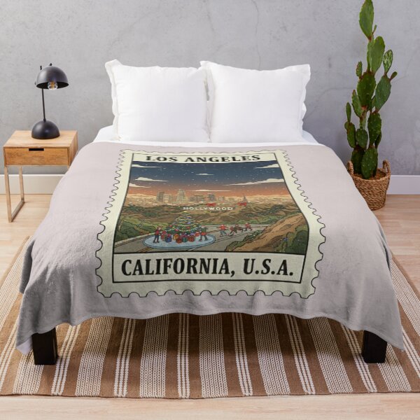 Item preview, Vintage Los Angeles California Christmas Stamp  designed and sold by allaboutstamps.