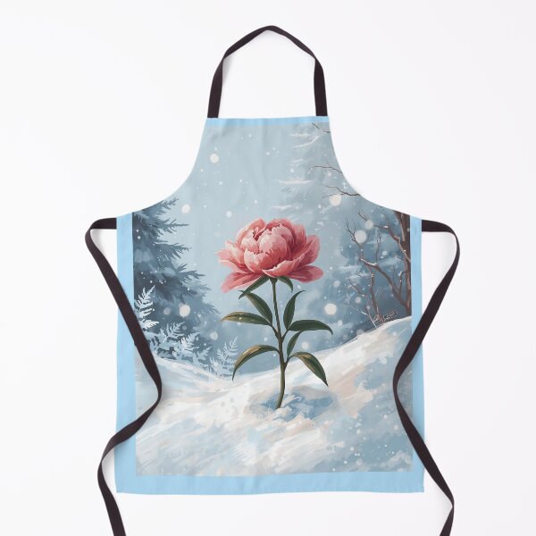 Item preview, Peony, magic flower in unexpected place, winter wonderland  designed and sold by digitalbitcraft.