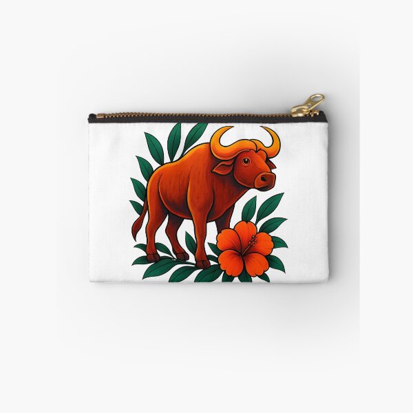 Aperçu de l'œuvre Bison tropical – Style tribal vibrant créée et vendue par UmniTok.