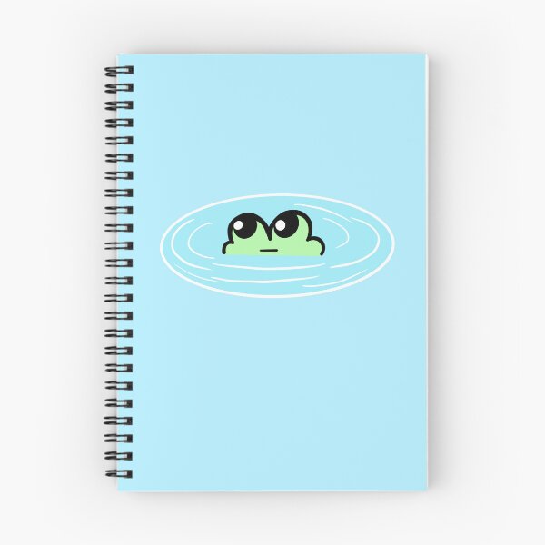 Item preview, Straight Face Frog Emoji – Calm Frog in puddle Expression designed and sold by SolarWayfarer.