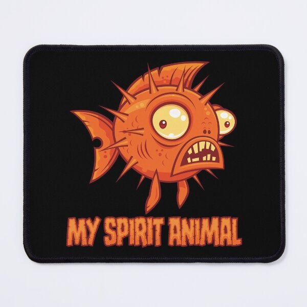 Item preview, Anxious Quirky Blowfish Spirit Animal designed and sold by fizzgig.