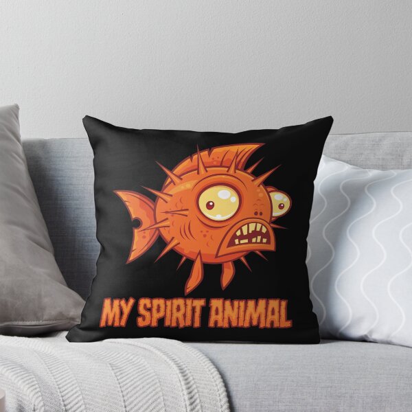 Item preview, Anxious Quirky Blowfish Spirit Animal designed and sold by fizzgig.