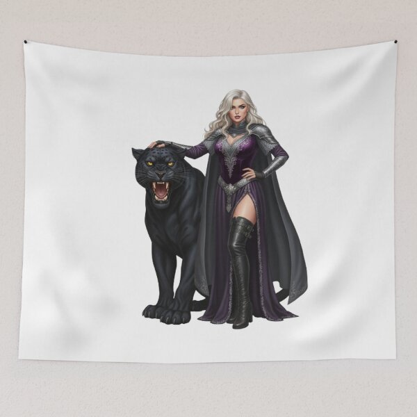 Item preview, A powerful queen with a ferocious black panther designed and sold by CHRIST5000.
