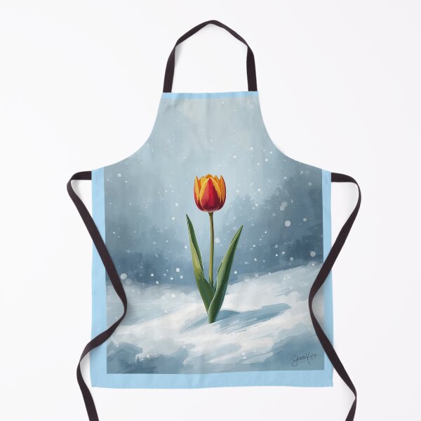 Item preview, Tulip, magic flower in unexpected place, winter wonderland  designed and sold by digitalbitcraft.