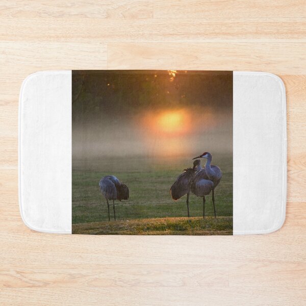 Item preview, Sandhill Cranes at Misty Sunrise designed and sold by MercerImages.