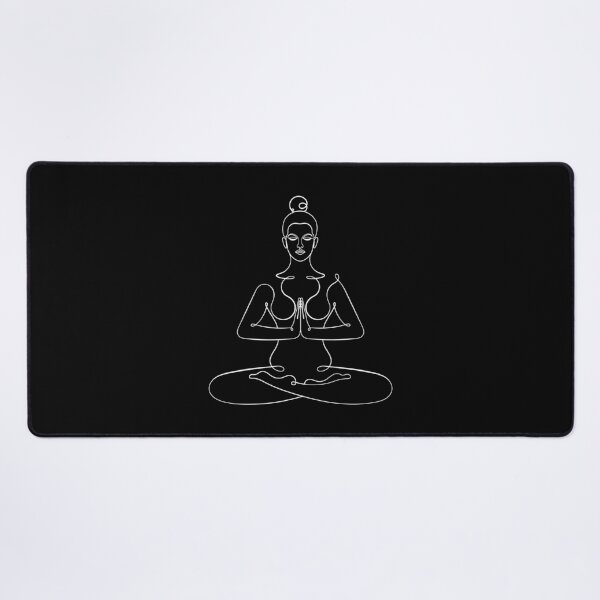 Item preview, White Aesthetic Easy Pose - Suskasana - One Line Drawing designed and sold by altandesign.