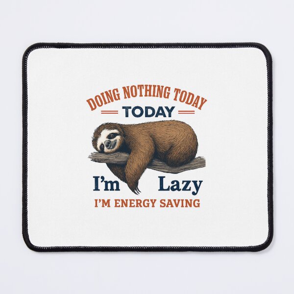 Item preview, Funny Sloth Doing Nothing – Retro Lazy Animal Humor Design designed and sold by FlorianDIY.