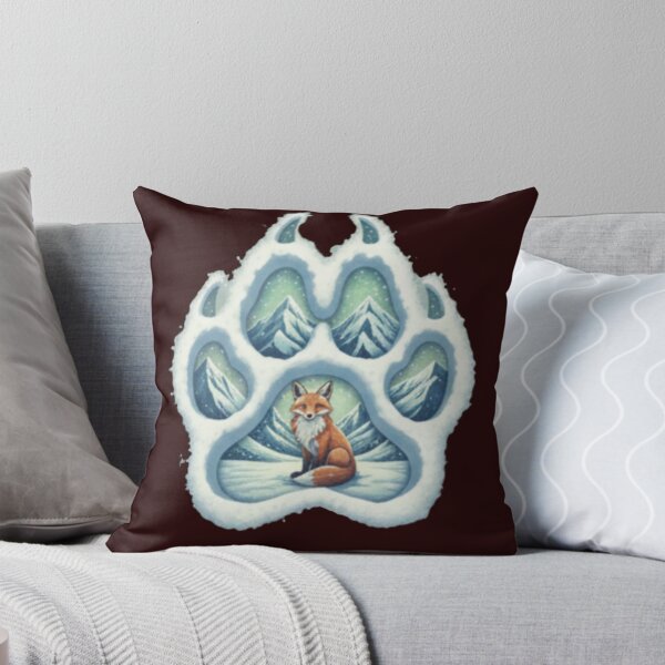 Item preview, Snow Fox Mountain Paw Print designed and sold by Magounette.