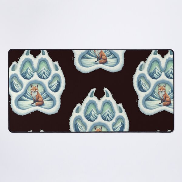 Item preview, Snow Fox Mountain Paw Print designed and sold by Magounette.