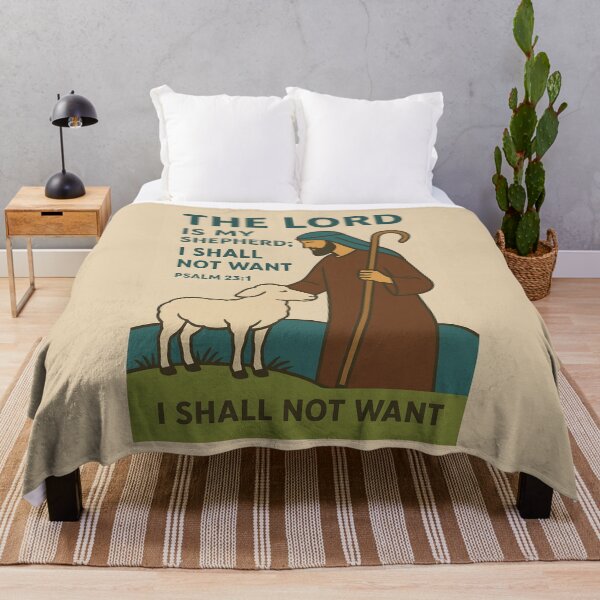 Item preview, Christian Shepherd Poster Psalm 23:1 Inspirational Quote. designed and sold by loveandlightrb.