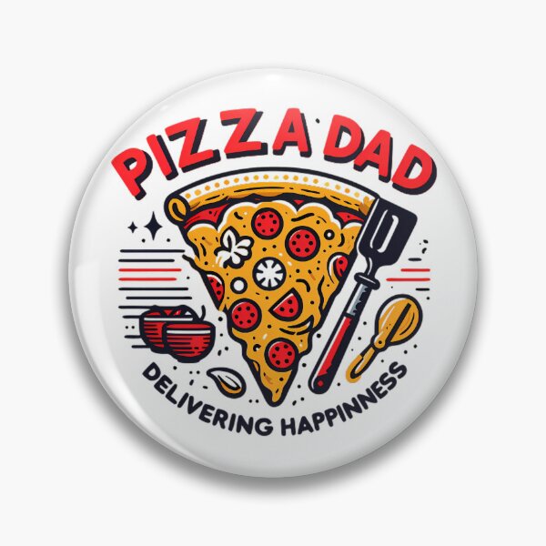 Item preview, Pizza Dad Delivering Happiness Retro T-Shirt designed and sold by DrawDrip.