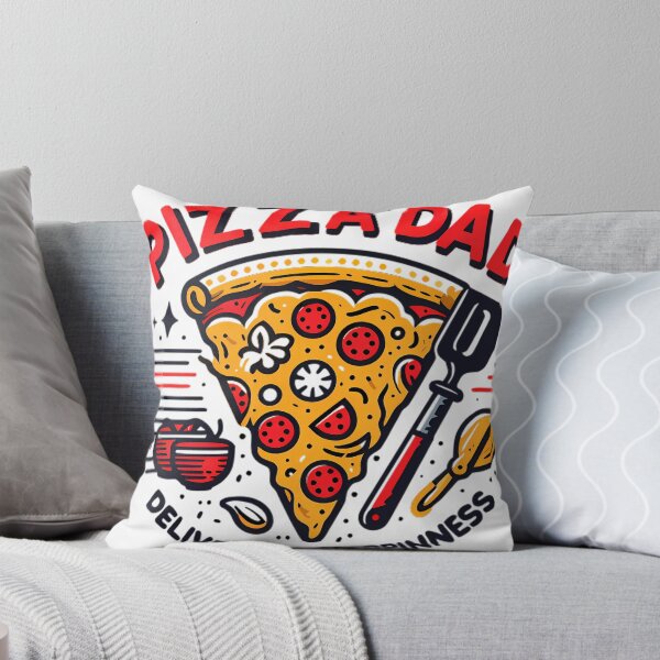 Item preview, Pizza Dad Delivering Happiness Retro T-Shirt designed and sold by DrawDrip.